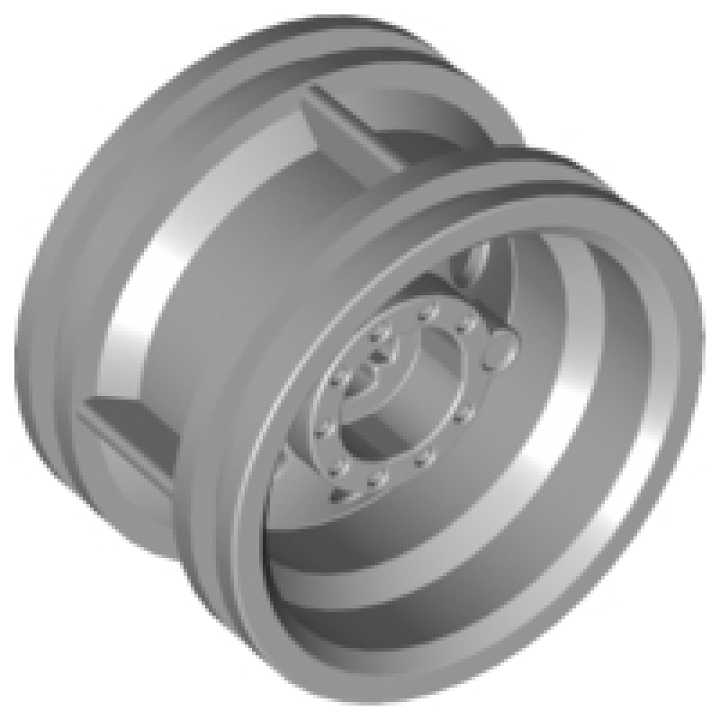 Wiel 30.4mm d. x 20mm Light Bluish Gray